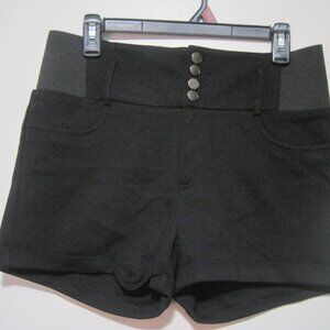 Ci Sono Women's Black Size XL Elastic Stretch Form Fitting Mini Hot Short Shorts